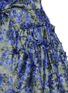 Detail View - Click To Enlarge - ANAÏS JOURDEN - Fil coupé fringe floral jacquard quilted skirt