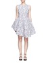 Main View - Click To Enlarge - ANAÏS JOURDEN - Floral jacquard gathered chenille dress