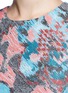 Detail View - Click To Enlarge - ANAÏS JOURDEN - Hologram jacquard cutout ruffle dress