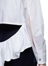 Detail View - Click To Enlarge - ANAÏS JOURDEN - Cutout ruffle cotton shirt