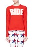 Main View - Click To Enlarge - PERFECT MOMENT - 'Ride' slogan Merino wool sweater