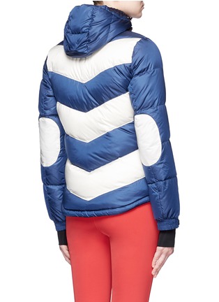 Back View - Click To Enlarge - PERFECT MOMENT - 'Super Day' chevron quilted down ski jacket