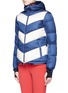 Front View - Click To Enlarge - PERFECT MOMENT - 'Super Day' chevron quilted down ski jacket