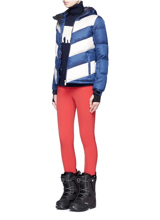 Figure View - Click To Enlarge - PERFECT MOMENT - 'Super Day' chevron quilted down ski jacket