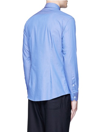 Back View - Click To Enlarge - BARENA - 'Maran' cutaway collar chambray shirt