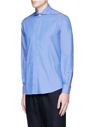 Front View - Click To Enlarge - BARENA - 'Maran' cutaway collar chambray shirt