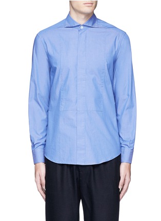 Main View - Click To Enlarge - BARENA - 'Maran' cutaway collar chambray shirt