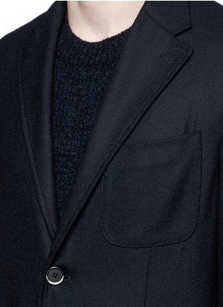 Detail View - Click To Enlarge - BARENA - 'Brotto' soft wool blazer