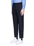 Front View - Click To Enlarge - BARENA - Wool flannel jogging pants