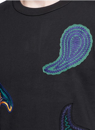 Detail View - Click To Enlarge - PAUL SMITH - Paisley patch sweatshirt