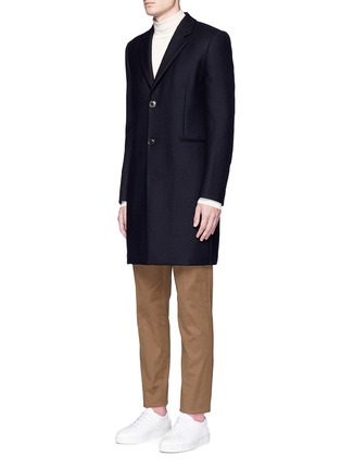 Front View - Click To Enlarge - PAUL SMITH - 'A Coat To Travel In' wool epsom coat