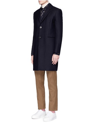 Figure View - Click To Enlarge - PAUL SMITH - 'A Coat To Travel In' wool epsom coat