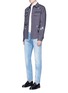 Figure View - Click To Enlarge - VALENTINO GARAVANI - 'Camubutterfly' patch shirt jacket