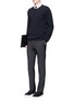 Figure View - Click To Enlarge - VALENTINO GARAVANI - Tailored wool-Mohair jogging pants