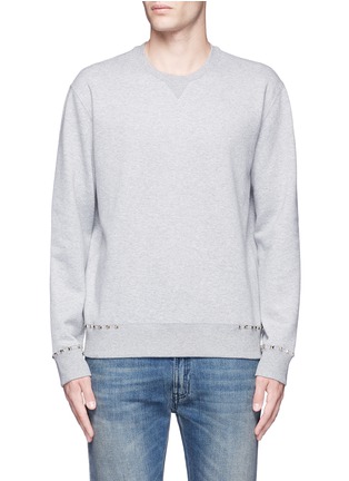 Main View - Click To Enlarge - VALENTINO GARAVANI - 'Rockstud Untitled 08' cotton blend sweatshirt