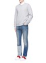 Figure View - Click To Enlarge - VALENTINO GARAVANI - 'Rockstud Untitled 08' cotton blend sweatshirt