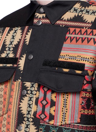 Detail View - Click To Enlarge - VALENTINO GARAVANI - Tribal patchwork shirt jacket