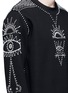 Detail View - Click To Enlarge - VALENTINO GARAVANI - Tribal embellished neoprene sweatshirt