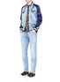 Figure View - Click To Enlarge - VALENTINO GARAVANI - 'Rockstud Untitled 06' denim chinos