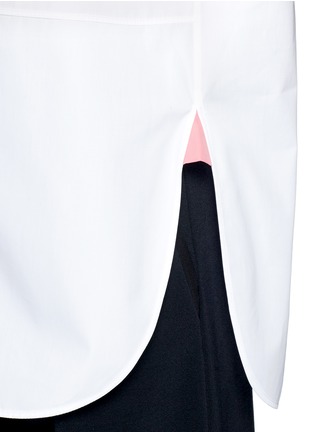 Detail View - Click To Enlarge - PORTS 1961 - Extended sleeve cotton poplin shirt