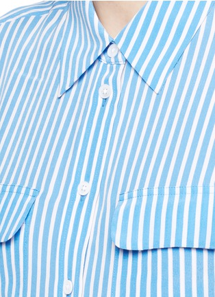 Detail View - Click To Enlarge - EQUIPMENT - 'Slim Signature' short sleeve silk shirt