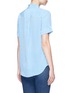 Back View - Click To Enlarge - EQUIPMENT - 'Slim Signature' short sleeve silk shirt