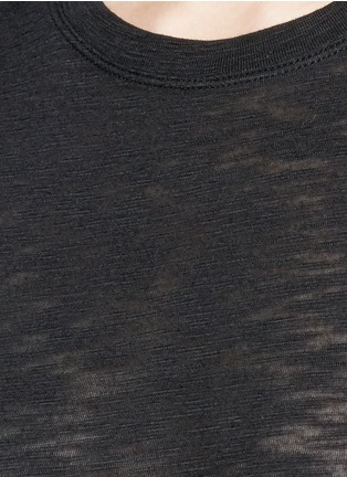 Detail View - Click To Enlarge - VINCE - Heathered slub jersey T-shirt