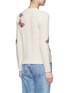 Back View - Click To Enlarge - VALENTINO GARAVANI - Embroidered butterfly mixed knit sweater