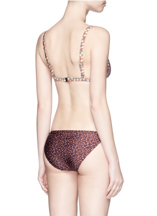 Back View - Click To Enlarge - ZIMMERMANN - 'Eden' Splice floral print triangle bikini set