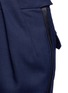 Detail View - Click To Enlarge - BALENCIAGA - Tuxedo stripe zip cuff pants