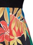 Detail View - Click To Enlarge - ALICE & OLIVIA - 'Kourtney' floral print boat neck pleat dress
