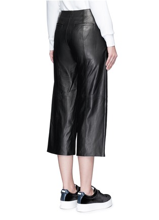 Back View - Click To Enlarge - VINCE - Seamed leather culottes