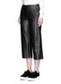 Front View - Click To Enlarge - VINCE - Seamed leather culottes