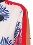 Detail View - Click To Enlarge - MSGM - Floral print striped trim sweatshirt