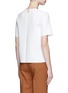 Back View - Click To Enlarge - MSGM - Ruffle trim crepe boxy top