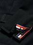 Detail View - Click To Enlarge - THOM BROWNE  - Grosgrain ribbon trim wool blazer