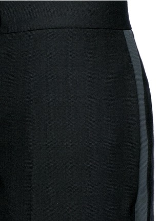 Detail View - Click To Enlarge - THOM BROWNE  - Grosgrain ribbon tuxedo stripe wool pants