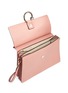 Detail View - Click To Enlarge - CHLOÉ - 'Faye' medium colourblock suede flap leather shoulder bag