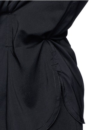 Detail View - Click To Enlarge - ISABEL MARANT - 'Dorcey' wrap front silk-virgin wool top