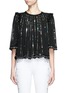 Main View - Click To Enlarge - ISABEL MARANT - 'Fordon' sequin galaxy embroidery silk chiffon top