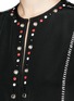 Detail View - Click To Enlarge - ISABEL MARANT - 'Florent' eyelet embellished butterfly sleeve silk top
