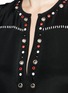 Detail View - Click To Enlarge - ISABEL MARANT - 'Fergie' eyelet embellished butterfly sleeve silk dress