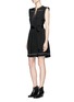 Figure View - Click To Enlarge - ISABEL MARANT - 'Fergie' eyelet embellished butterfly sleeve silk dress