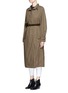 Front View - Click To Enlarge - ISABEL MARANT - 'Dracen' belted nylon raincoat