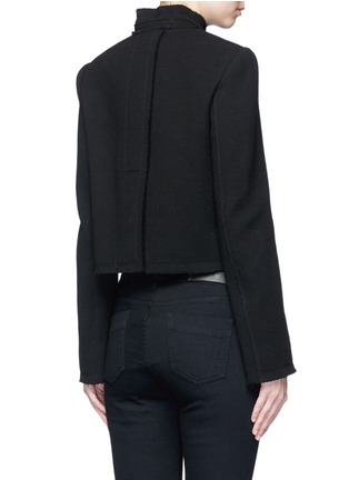 Back View - Click To Enlarge - PROENZA SCHOULER - Ring flap pocket wool jacket