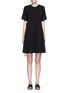 Main View - Click To Enlarge - PROENZA SCHOULER - Side tie double faced wool-cotton jersey flared dress