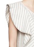Detail View - Click To Enlarge - 3.1 PHILLIP LIM - Ruffle pinstripe linen dress
