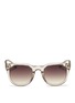Main View - Click To Enlarge - LINDA FARROW - Acetate D-frame sunglasses