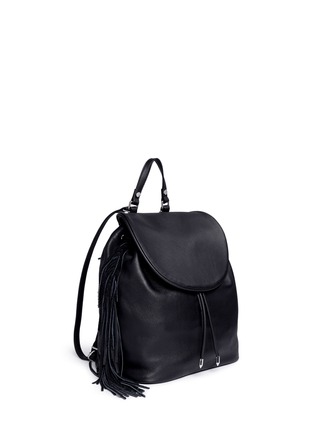 Front View - Click To Enlarge - SAM EDELMAN - 'Fifi' fringe leather backpack