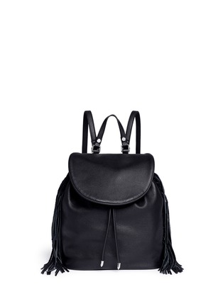Main View - Click To Enlarge - SAM EDELMAN - 'Fifi' fringe leather backpack